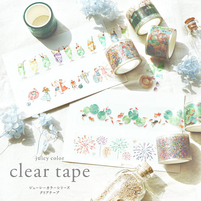 Mind Wave Clear Masking Tape - Goldfish & Lilypad