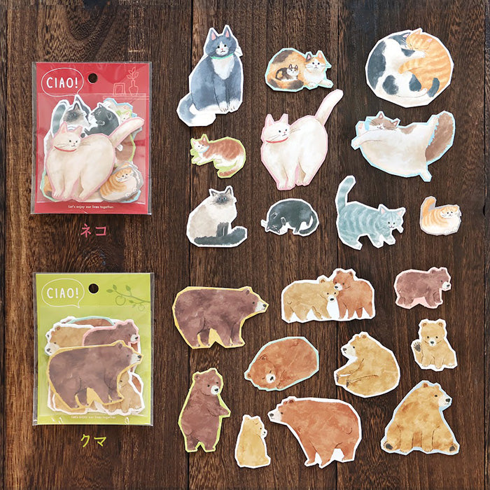 Mind Wave - Ciao Series Flake Stickers - Cats