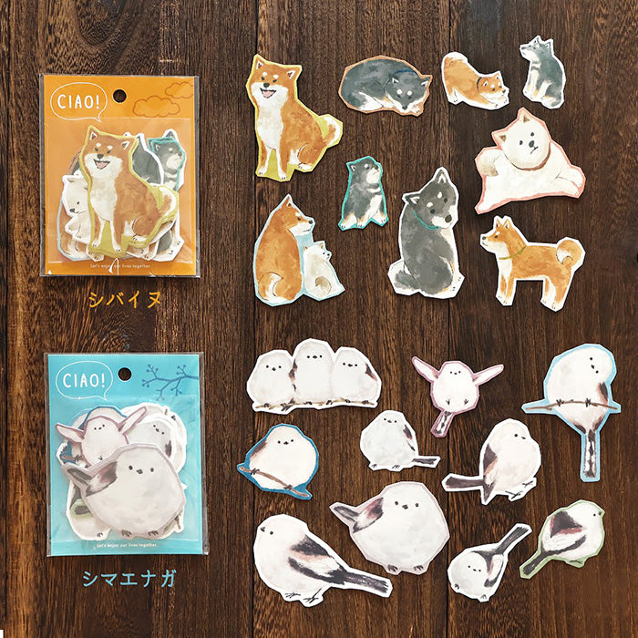 Mind Wave - Ciao Series Flake Stickers - Shiba Inu