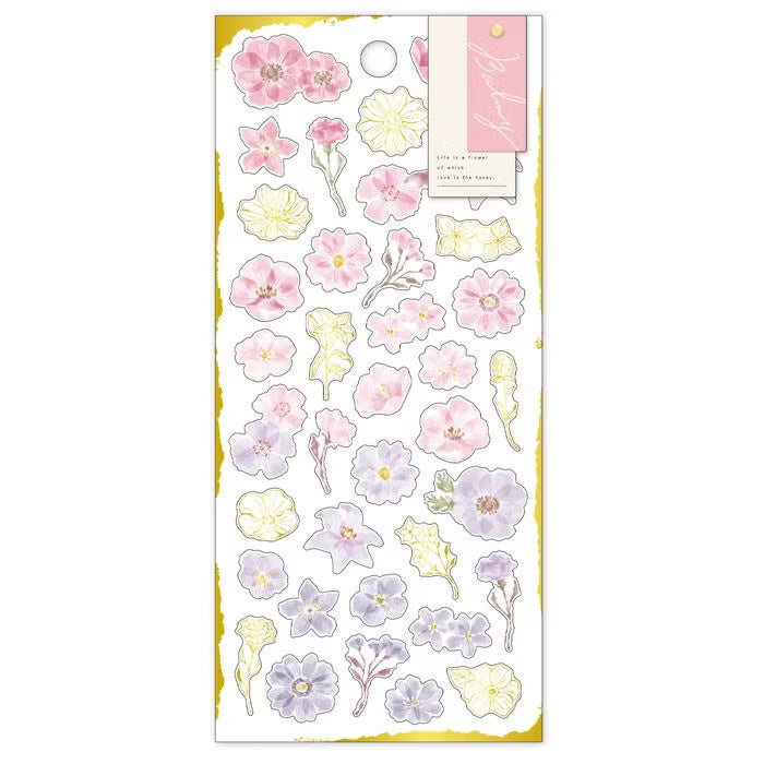Mind Wave Sticker Pack - Balmy Flower Series - Choose from 6 Colours