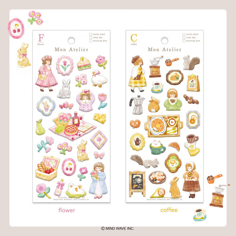 Mind Wave Sticker Pack - Mon Atelier Series - Flowers