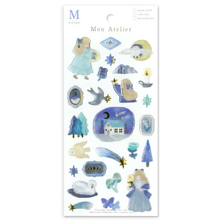 Mind Wave Sticker Pack - Mon Atelier Series - Midnight