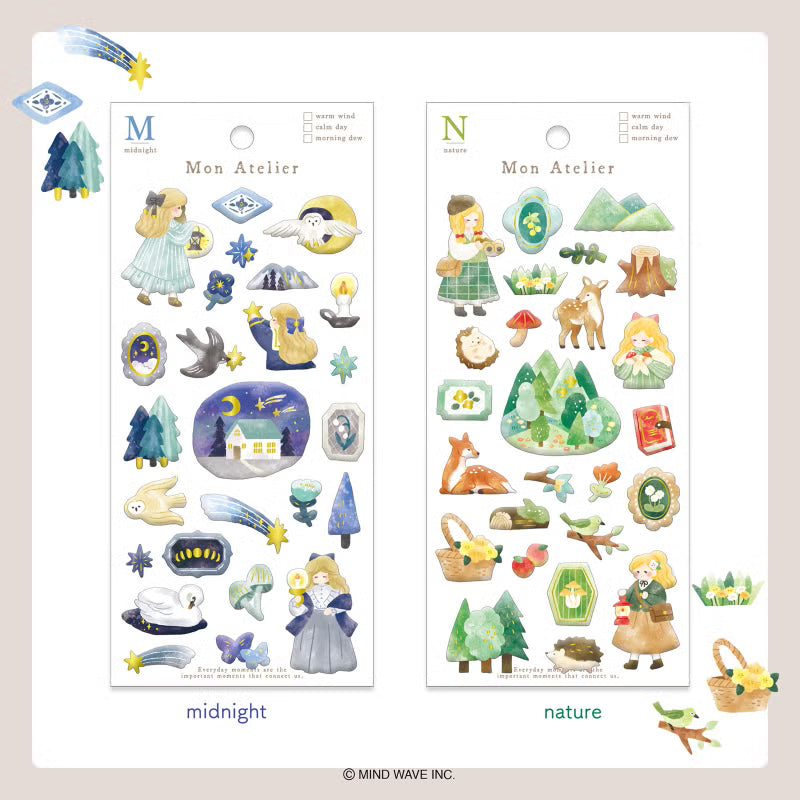 Mind Wave Sticker Pack - Mon Atelier Series - Nature