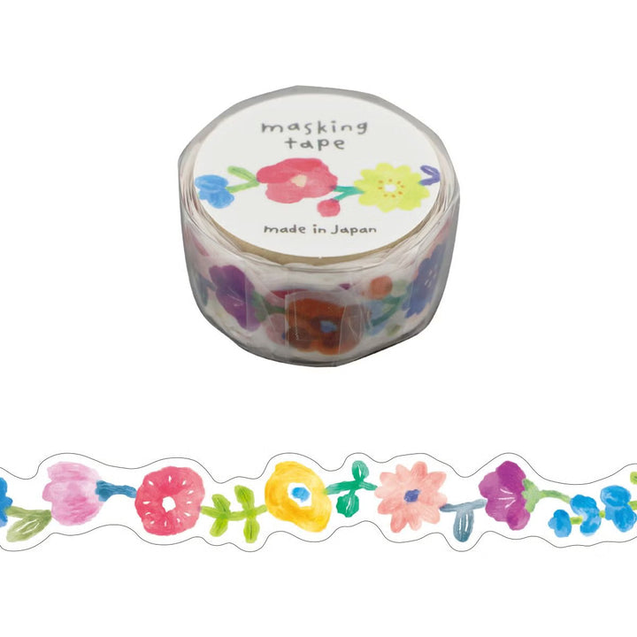 Mind Wave Japanese Washi Tape - Die-Cut Flowers