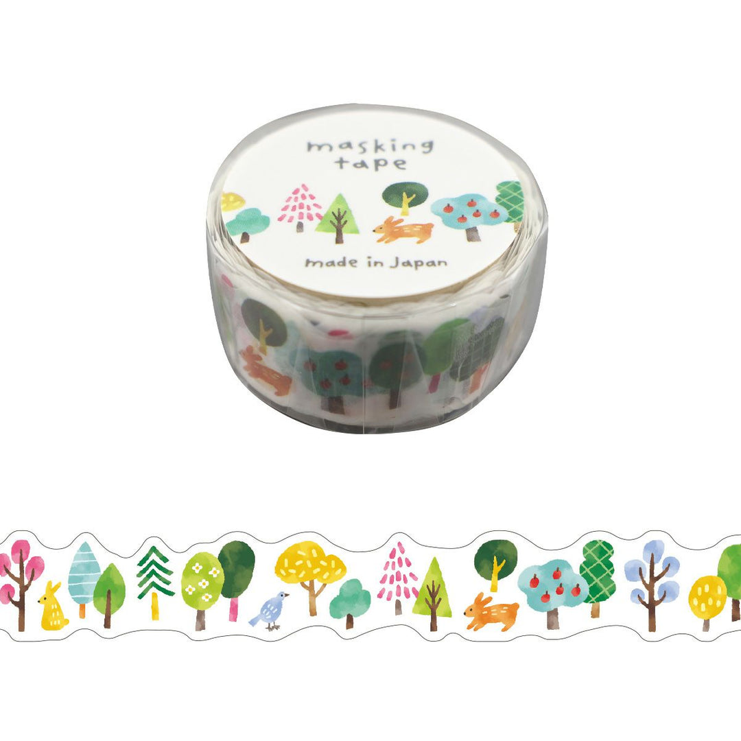 Mind Wave Japanese Washi Tape - Die-Cut Forest