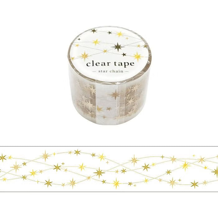 Mind Wave Clear Masking Tape - Star Chain