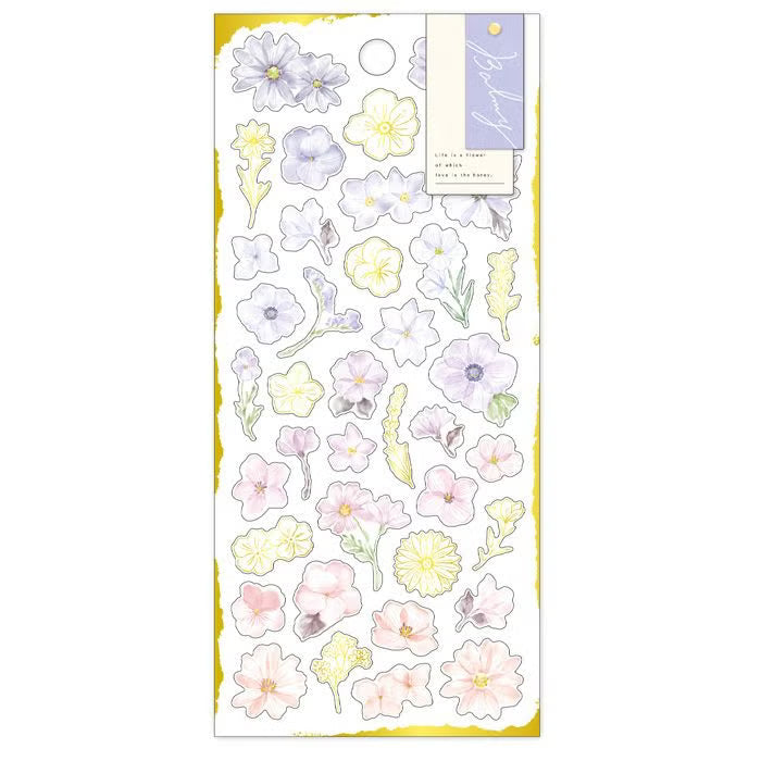 Mind Wave Sticker Pack - Balmy Flower Series - Choose from 6 Colours