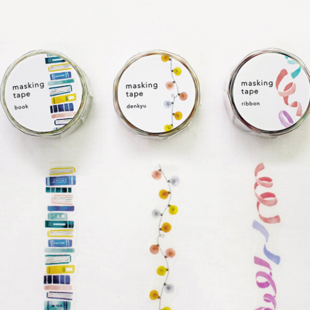 Mind Wave Japanese Washi Tape - Books
