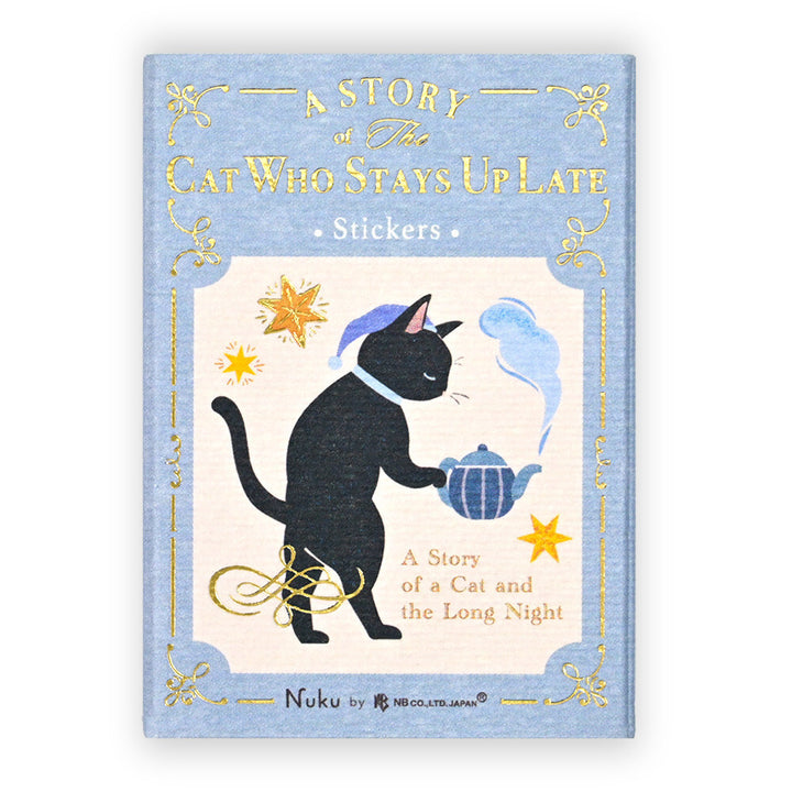 NB Japanese Flake Sticker Story Box - Cat Who Stays Up Late