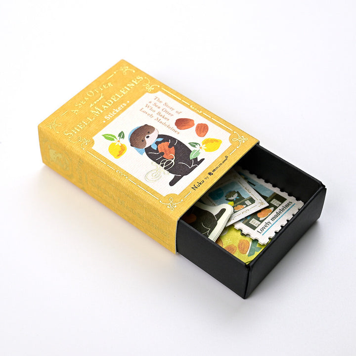 NB Japanese Flake Sticker Story Box - Sea Otter with Madeleines