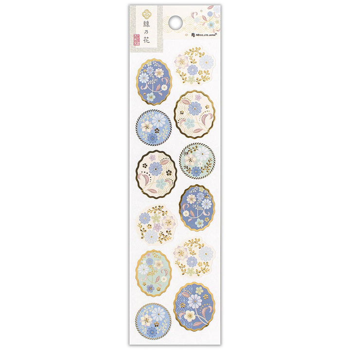 NB Japanese Sticker Pack - Ito no Hana - Blue Flowers