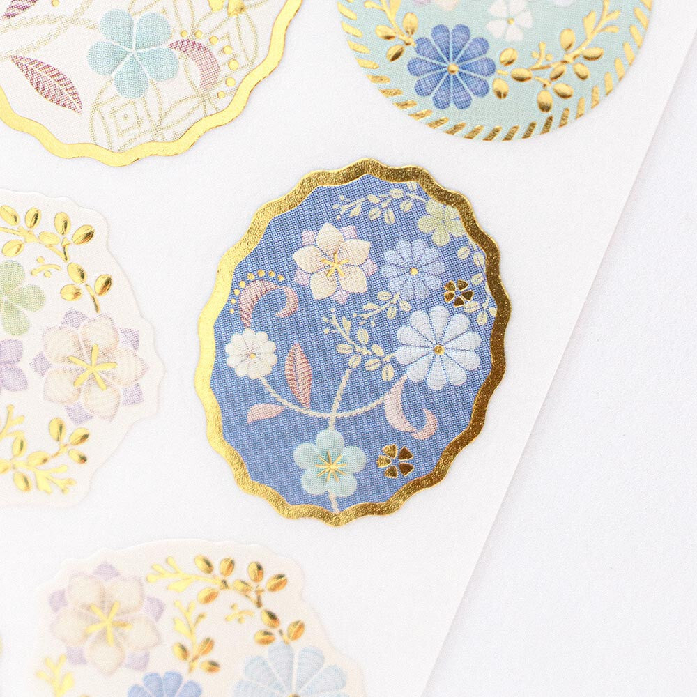 NB Japanese Sticker Pack - Ito no Hana - Blue Flowers