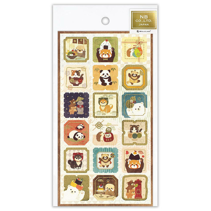 NB Japanese Sticker Pack - Animal Stamps