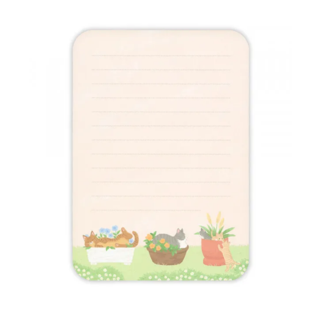 NB Letter Set - Nyantomo Series - Cat Flower Garden