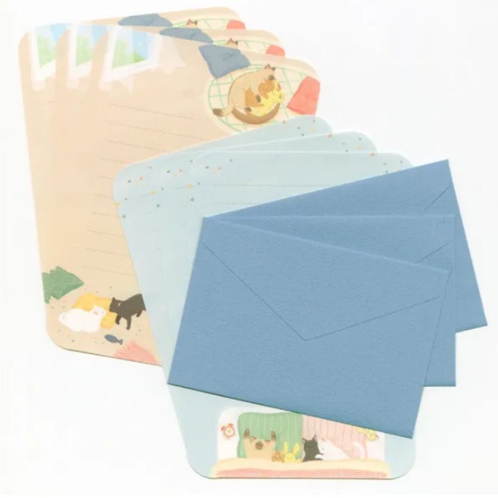 NB Letter Set - Nyantomo Series - Sleepy Cats