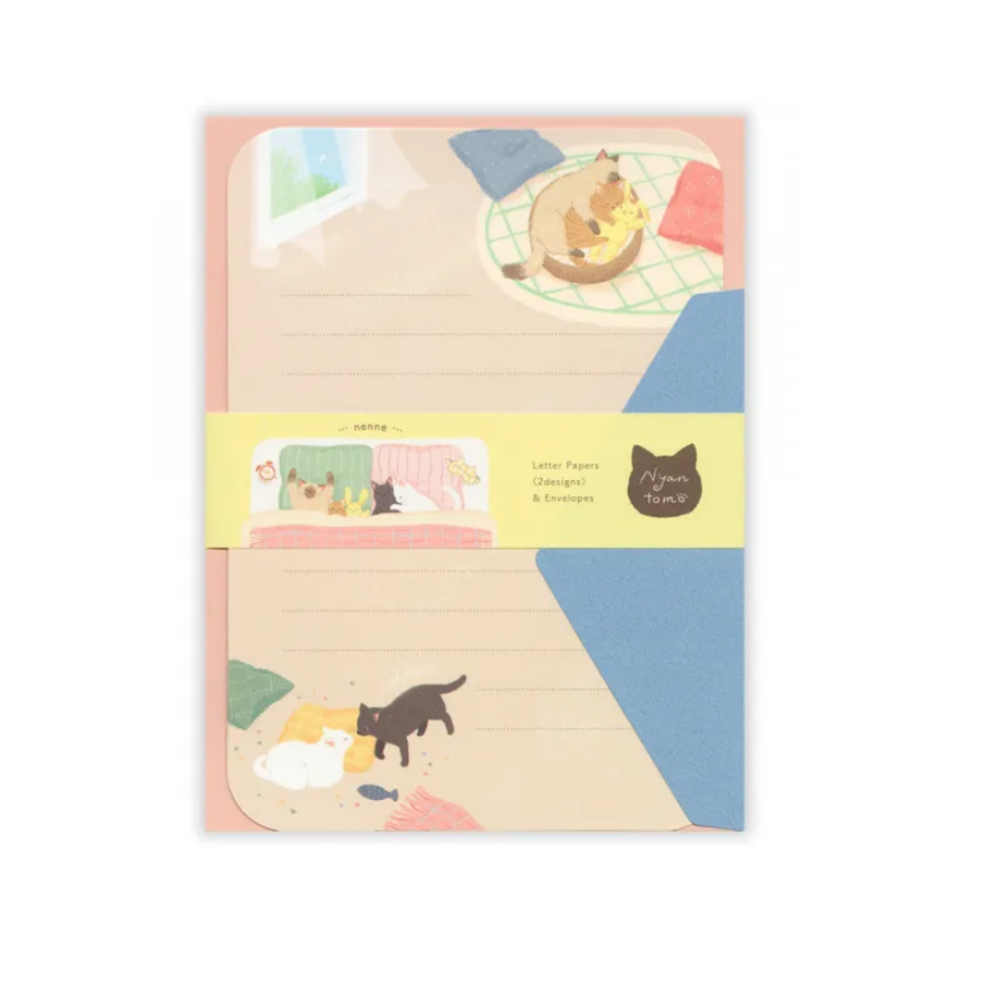 NB Letter Set - Nyantomo Series - Sleepy Cats