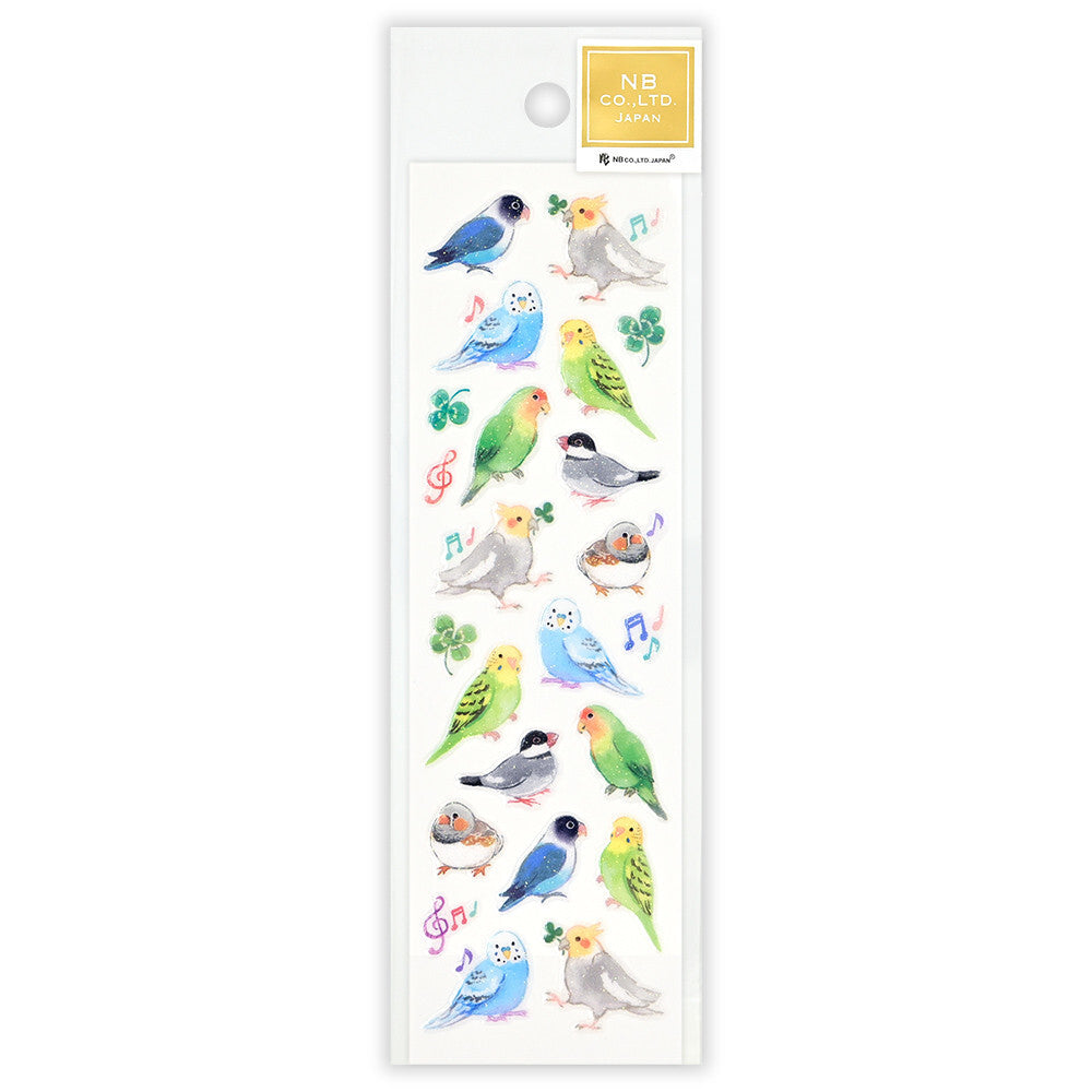 NB Japanese Sparkly Stickers - Little Birds