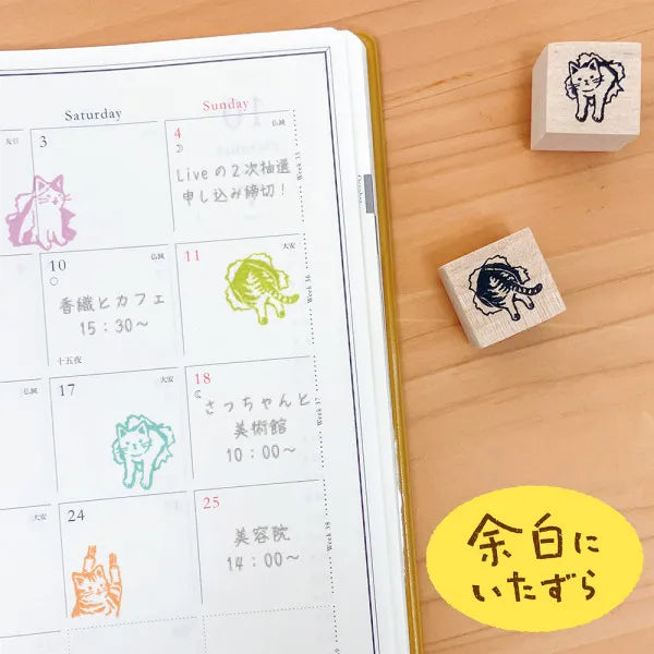 NB Wooden Stamp Set - Cats
