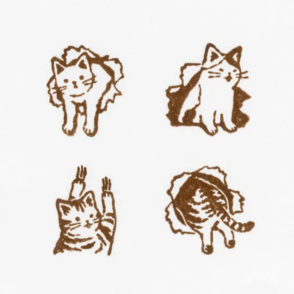 NB Wooden Stamp Set - Cats
