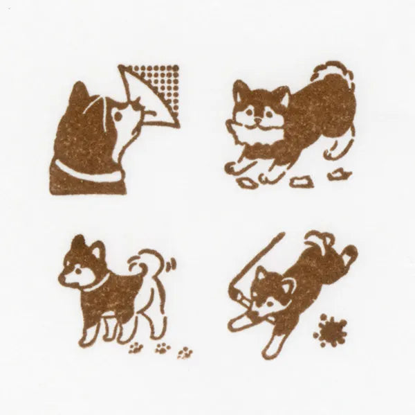 NB Wooden Stamp Set - Shiba Inu