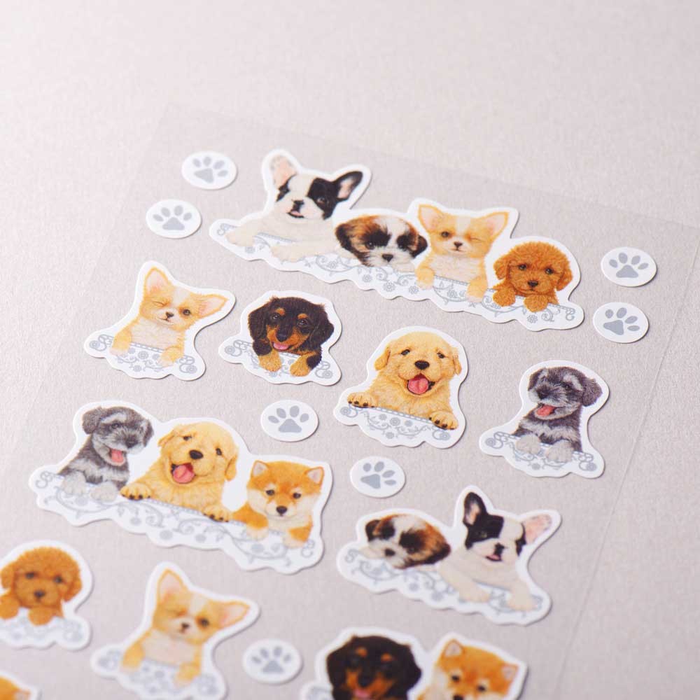 NB Japanese Sticker Pack - Dog Faces