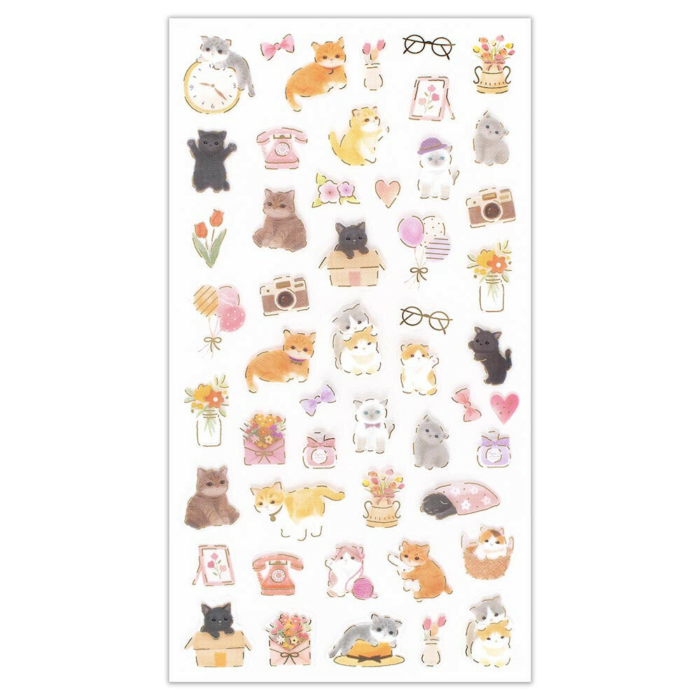 NB Japanese Sticker Pack - Kitten Holiday