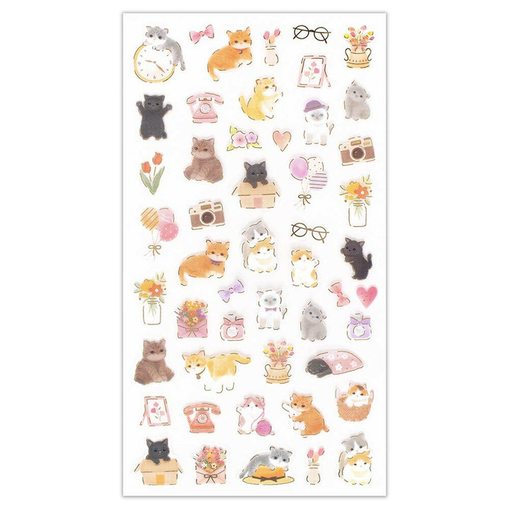 NB Japanese Sticker Pack - Kitten Holiday