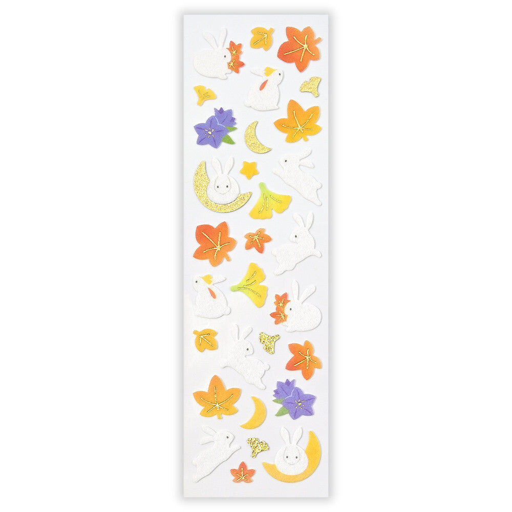 NB Japanese Fabric Sticker Pack - Autumn Rabbit