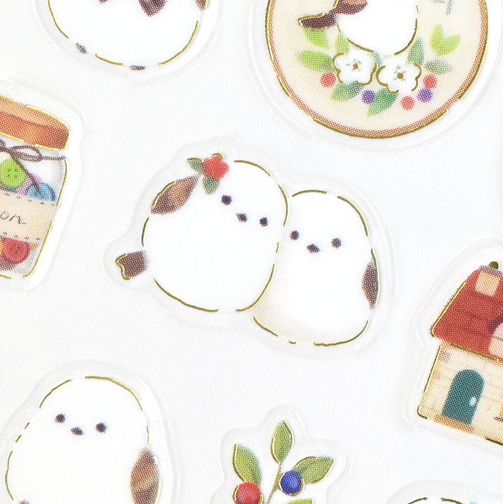 NB Japanese Sticker Pack - Mattari Animals Series - Shimaenaga x Sewing