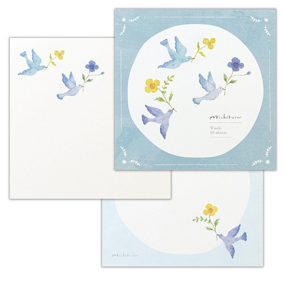 NB Michikusa Memo Pad - Blue Bird