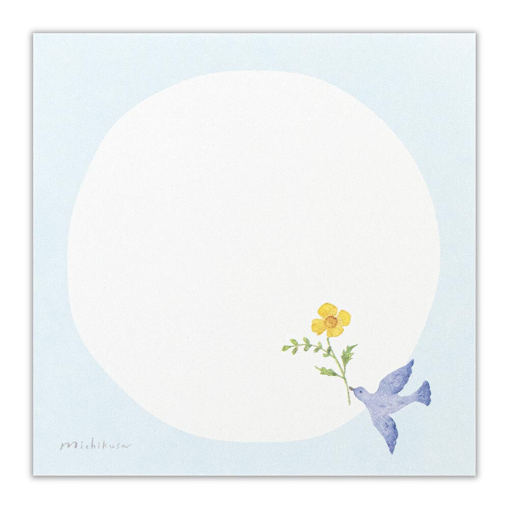 NB Michikusa Memo Pad - Blue Bird