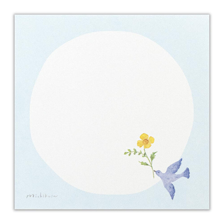 NB Michikusa Memo Pad - Blue Bird