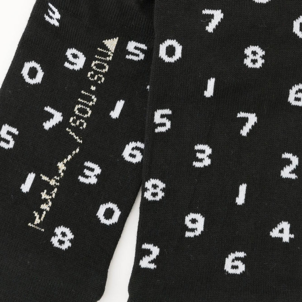 SOU.SOU Kyoto Socks - Round Toe Design - SO-SU-U Numbers (Size Options UK 4-10)