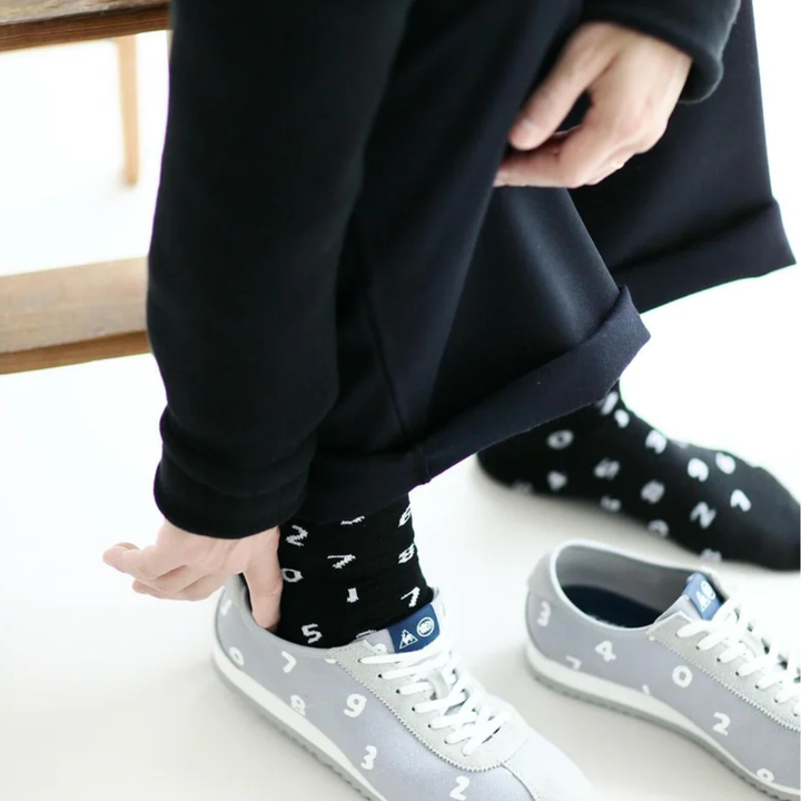 SOU.SOU Kyoto Socks - Round Toe Design - SO-SU-U Numbers (Size Options UK 4-10)