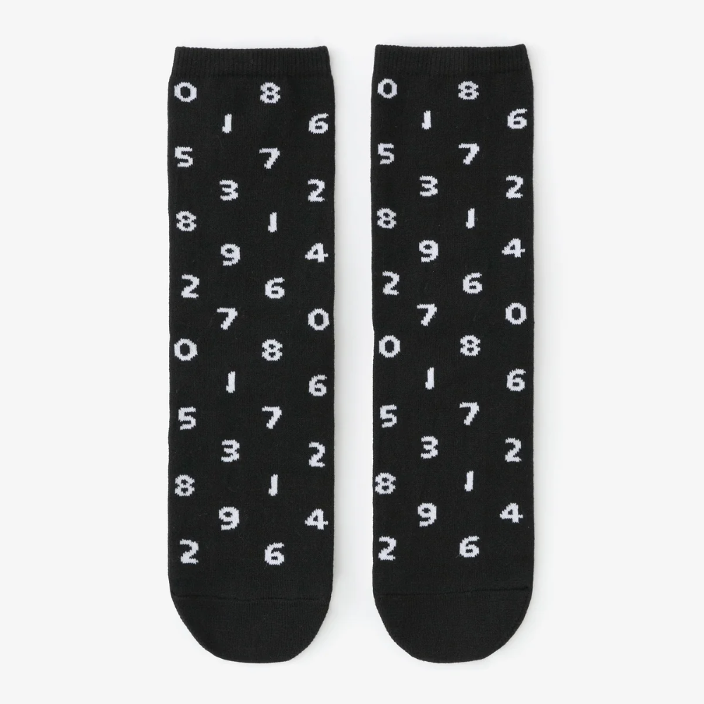SOU.SOU Kyoto Socks - Round Toe Design - SO-SU-U Numbers (Size Options UK 4-10)
