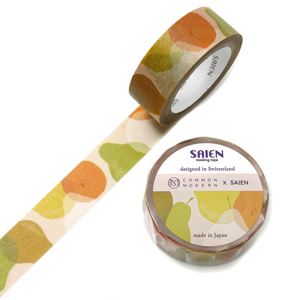 Kamiiso SAIEN x Common Modern Washi Tape - Pear