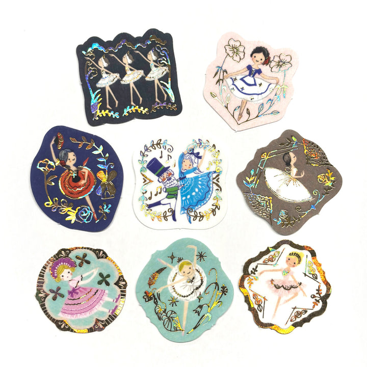 Shinzi Katoh Flake Stickers - Ballerina