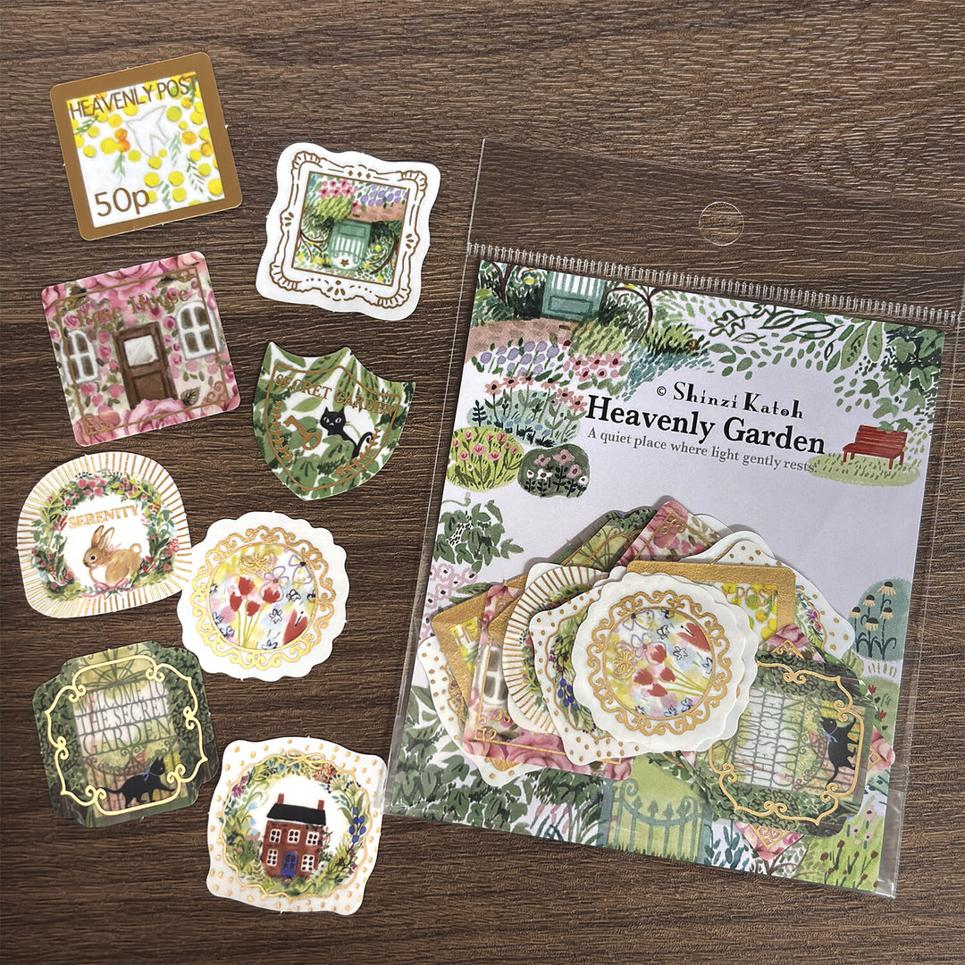 Shinzi Katoh Flake Stickers - Garden