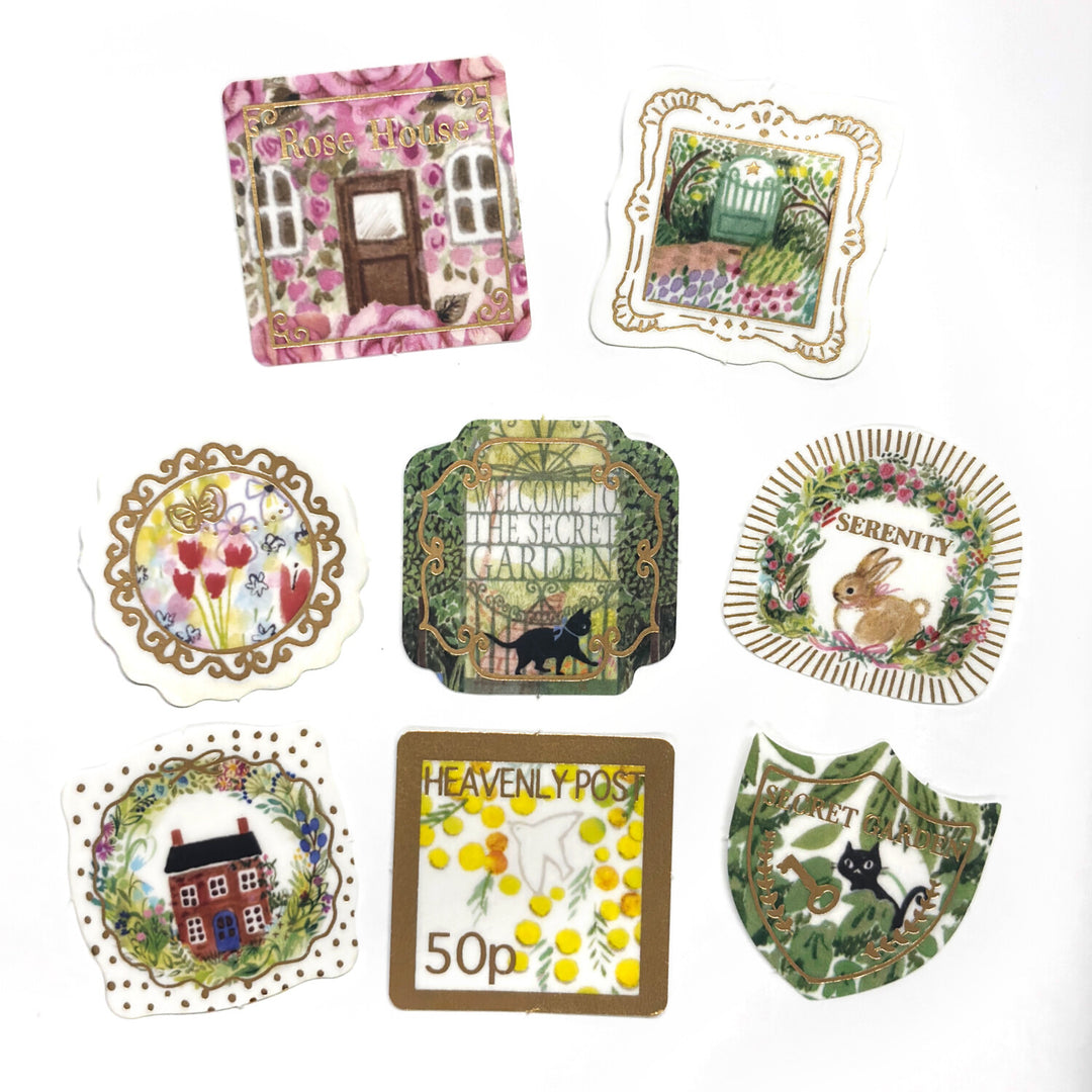Shinzi Katoh Flake Stickers - Garden