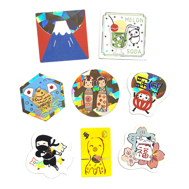 Shinzi Katoh Flake Stickers - Cute Japanese