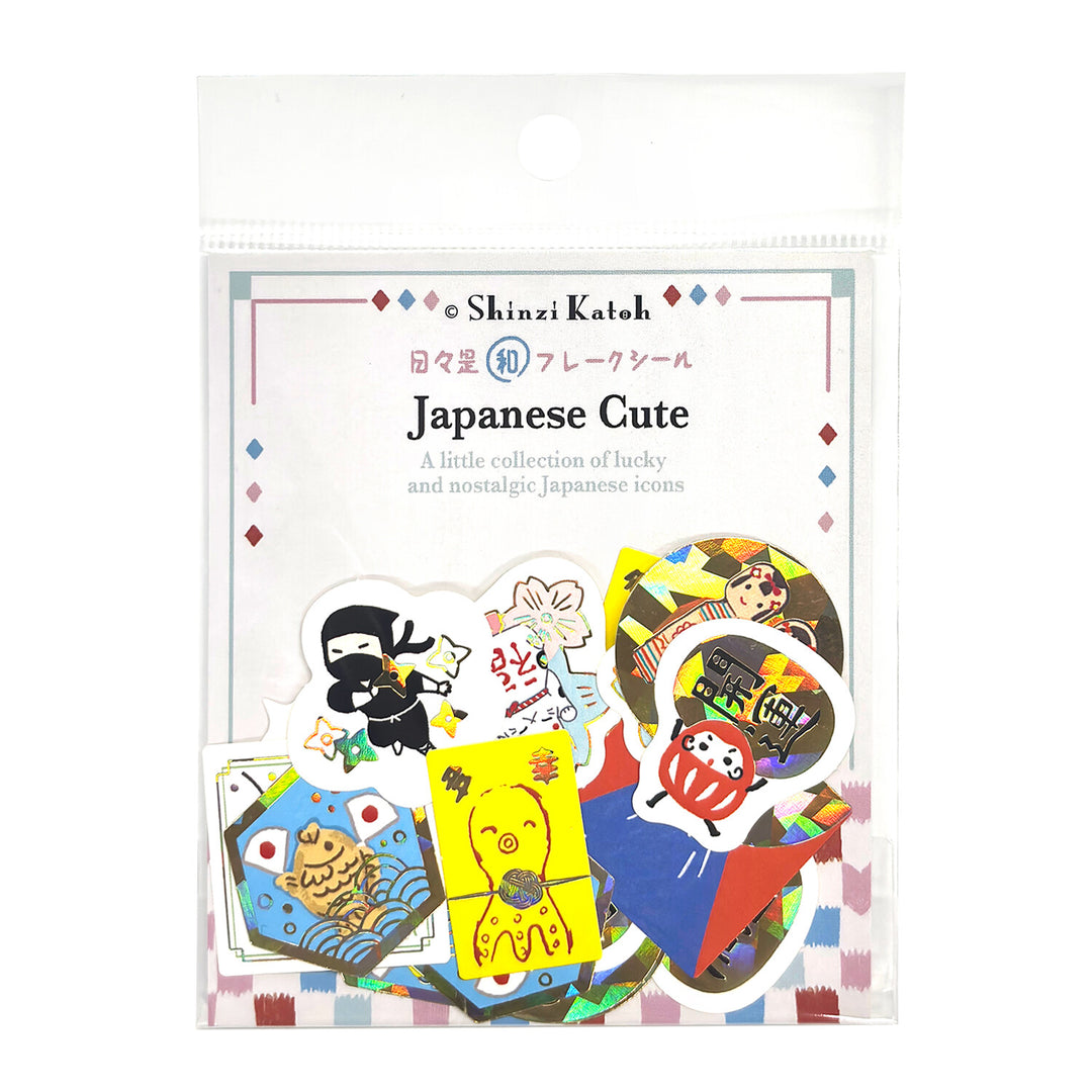 Shinzi Katoh Flake Stickers - Cute Japanese