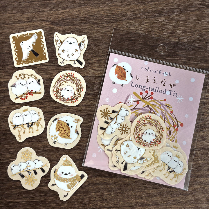 Shinzi Katoh Flake Stickers - Shimaenaga