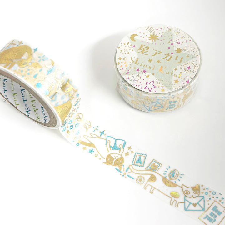 Shinzi Katoh Washi Tape - Hoshiakari "Letter"