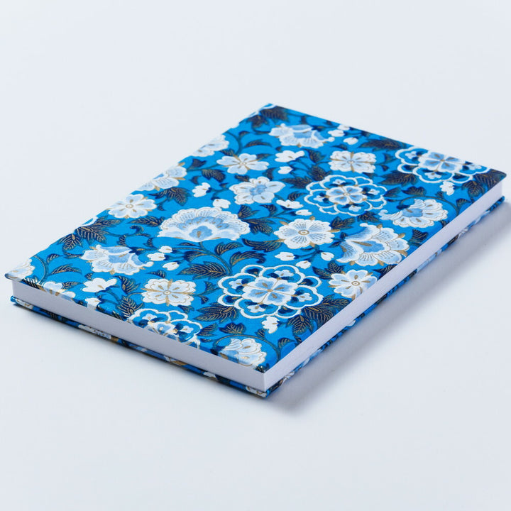 Shogado Yuzen Folding Stampbook - Shuincho Garden Series - Blue Botanical #4