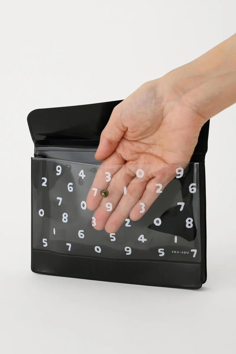 SOU.SOU x PHP Accessory Pouch - Black Numbers "So-Su-U"