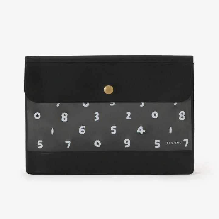 SOU.SOU x PHP Accessory Pouch - Black Numbers "So-Su-U"