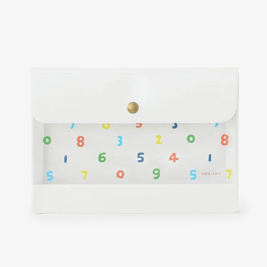 SOU.SOU x PHP Accessory Pouch - Colourful Numbers "So-Su-U"
