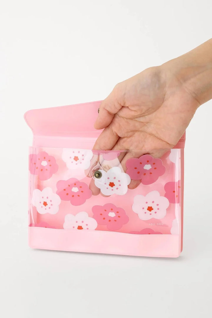 SOU.SOU x PHP Accessory Pouch - Sakura Design