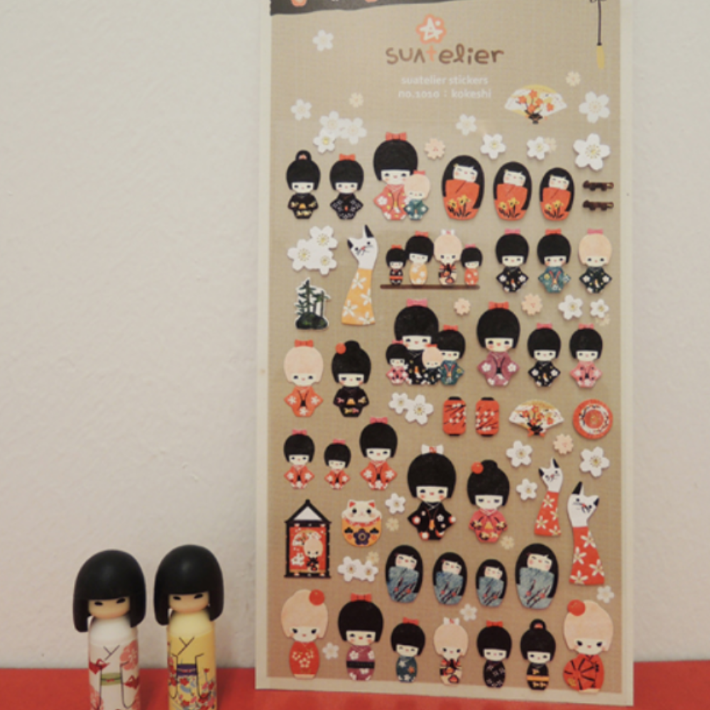 Suatelier Sticker Pack - Kokeshi #1010