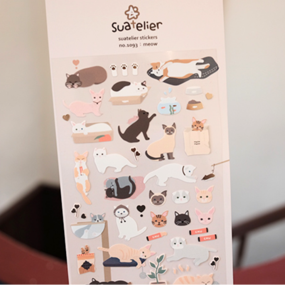 Suatelier Sticker Pack - Meow #1093